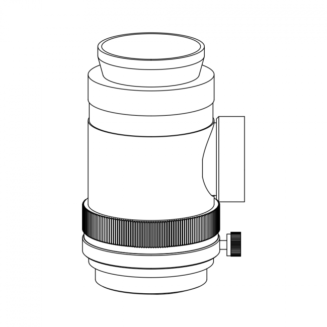 Coaxial illumination, 5 mm focus manual